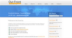 Desktop Screenshot of outfrontinc.com