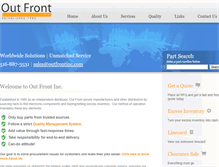 Tablet Screenshot of outfrontinc.com